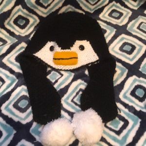 Adorable knit penguin hat